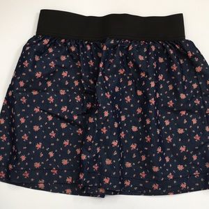 Forever 21 Denim Floral Skirt